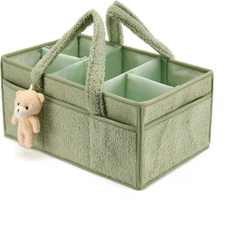 Panier rangement bebe organisateur efficace vert