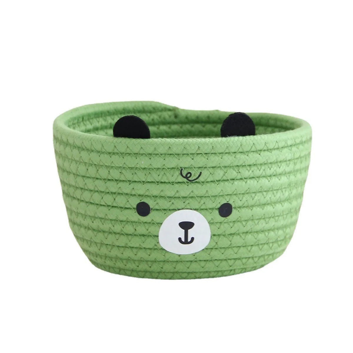Panier rangement bebe pratique et colore vert