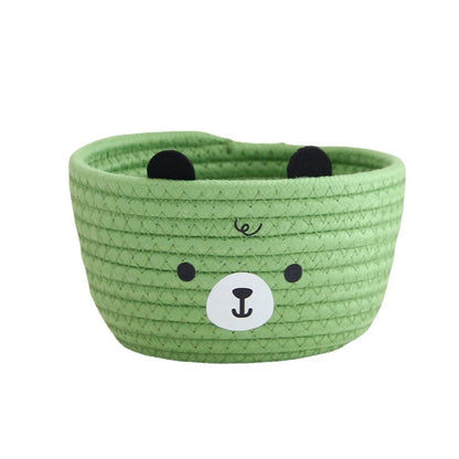 Panier rangement bebe pratique et colore vert