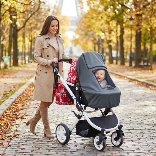 Parasol poussette anti UV respirant maman et bebe