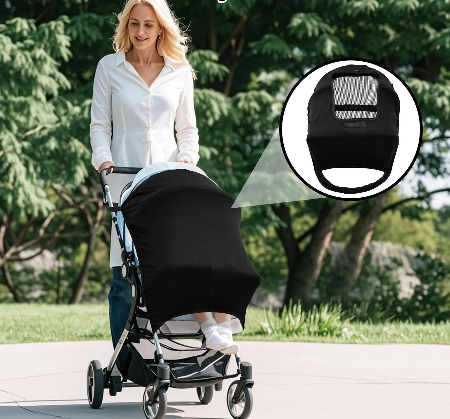 Parasol poussette | Anti - UV Universel - Mon P'tit Nid Bébé