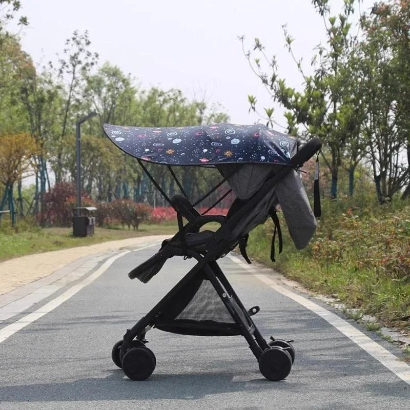 Parasol poussette double confort anti UV