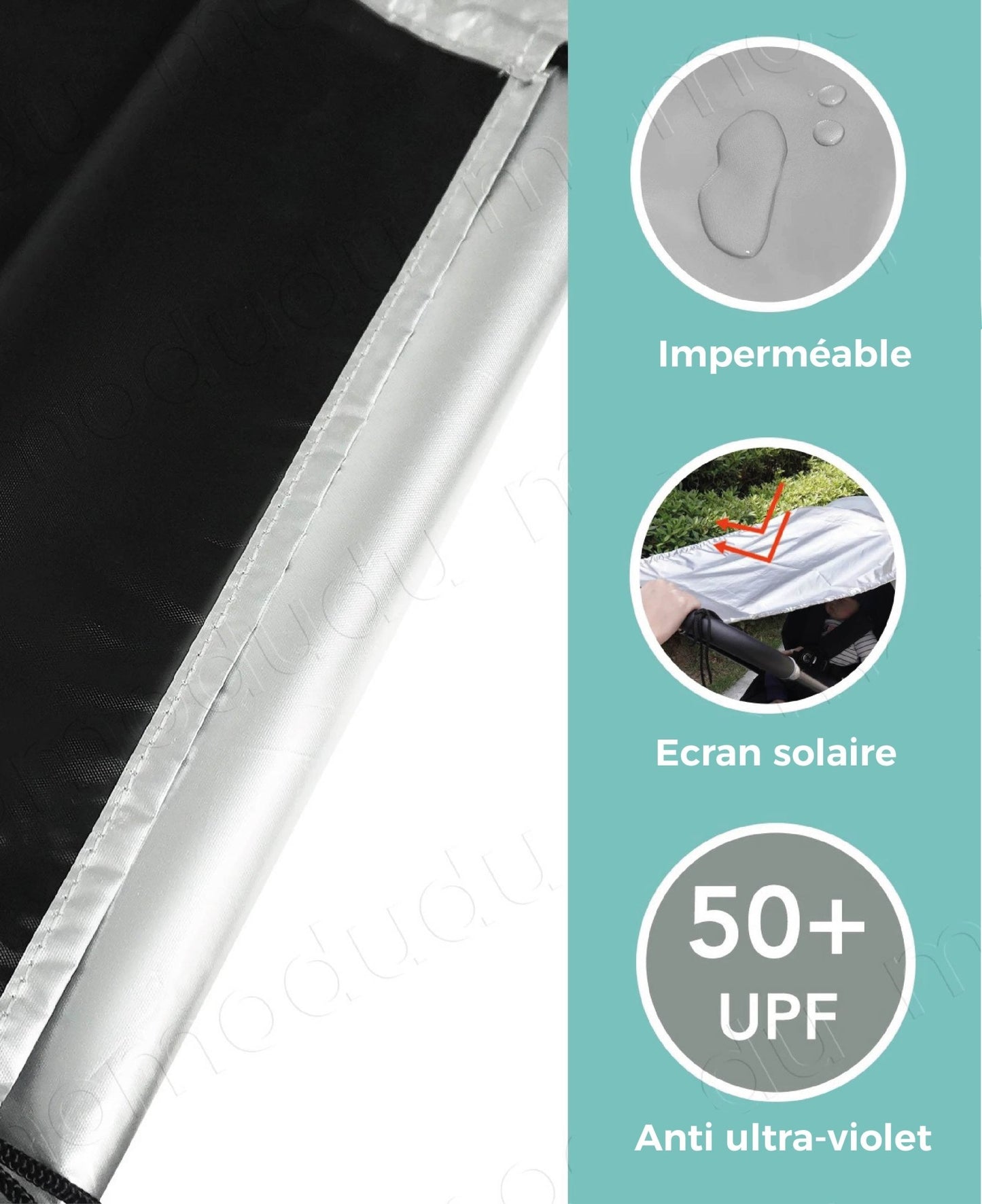 Parasol poussette | Protection UV 99% - Mon P'tit Nid Bébé