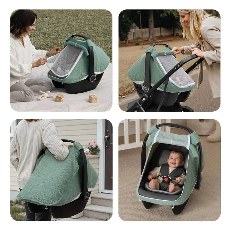 Parasol poussette | Protection UV et anti - moustiques - Mon P'tit Nid Bébé