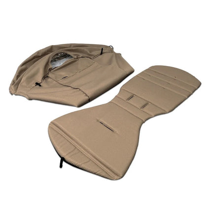 Parasol poussette sortie en exterieur kaki