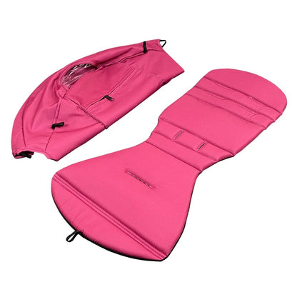 Parasol poussette sortie en exterieur rose