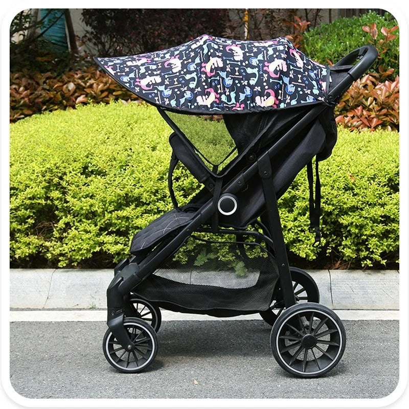 Parasol poussette universel avec des motifs