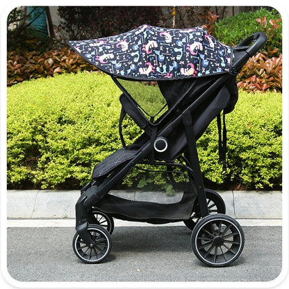 Parasol poussette universel avec des motifs