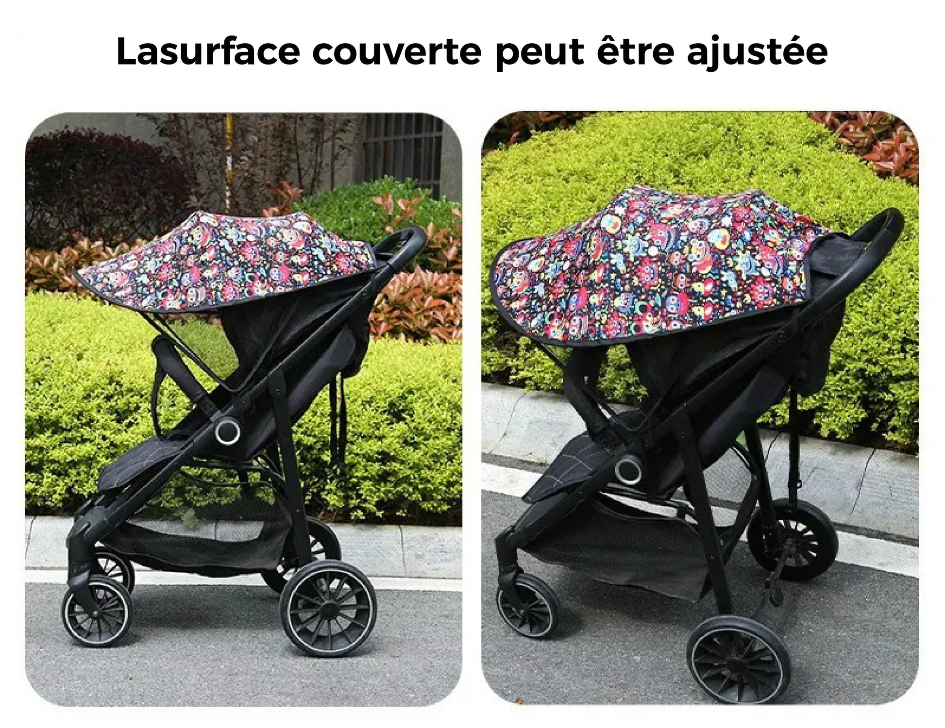 Parasol poussette universel et ajustable