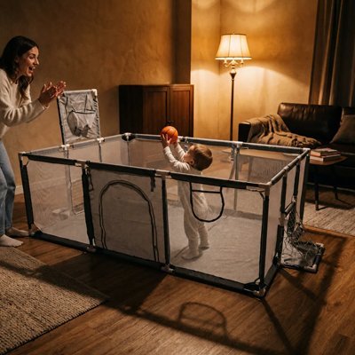 Parc bébé | Robuste et Confortable - Mon P'tit Nid Bébé