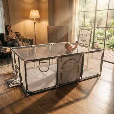 Parc bébé | Robuste et Confortable - Mon P'tit Nid Bébé