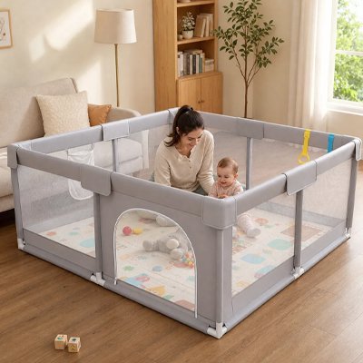 Parc bébé | Sécurisé et Évolutif - Mon P'tit Nid Bébé
