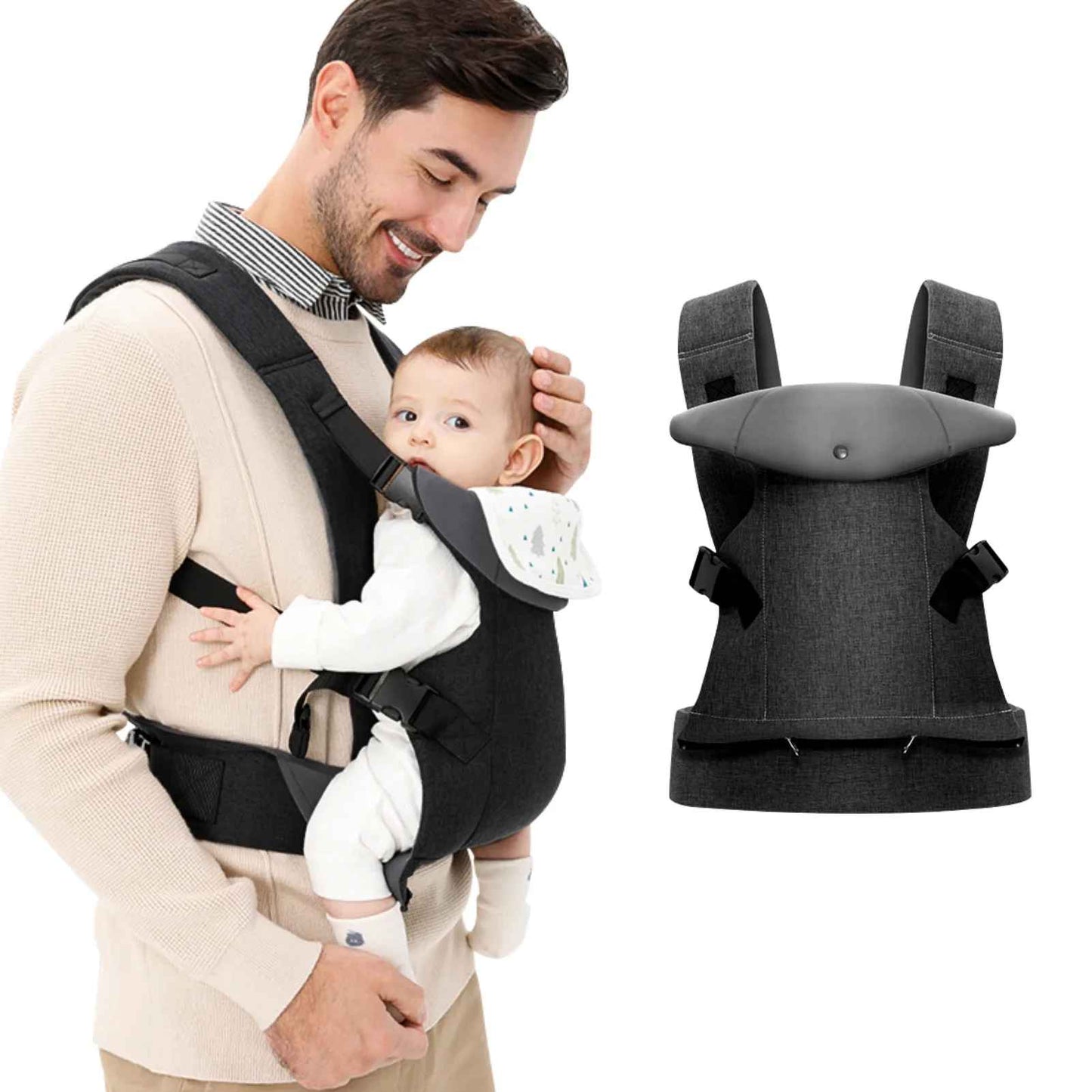 Porte bébé ergonomique | 0 - 36 mois - Mon P'tit Nid Bébé