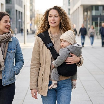 Porte bébé | Ergonomique - Mon P'tit Nid Bébé