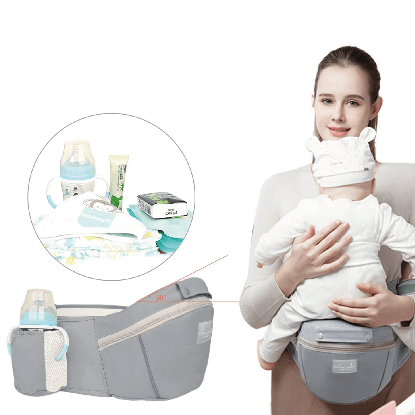 Porte - bébé ergonomique | Confort+ - Mon P'tit Nid Bébé