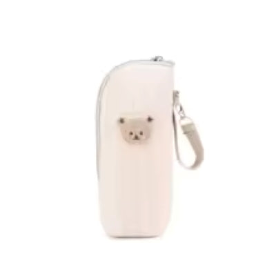 Porte biberon de couleur beige