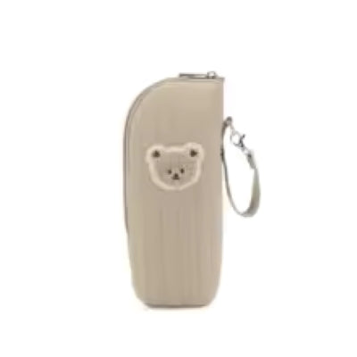 Porte biberon de couleur marron