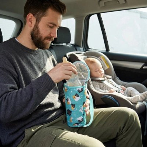 Porte biberon isotherme nomade bebe dort en voiture