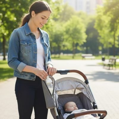 Porte biberon universel pour poussette | BabyFlex - Mon P'tit Nid Bébé