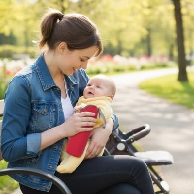 Porte biberon universel pour poussette | BabyFlex - Mon P'tit Nid Bébé