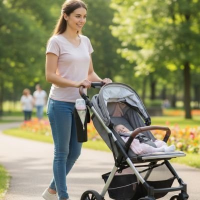 Porte biberon universel pour poussette | BabyFlex - Mon P'tit Nid Bébé