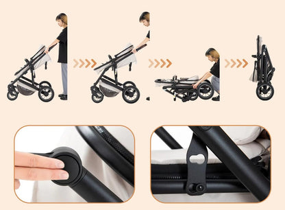 Poussette bébé | 3 en 1 Modulable - Mon P'tit Nid Bébé