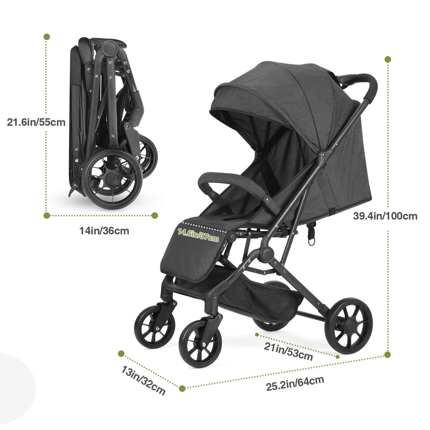 Poussette bébé | Bidirectionnelle Évolutive - Mon P'tit Nid Bébé