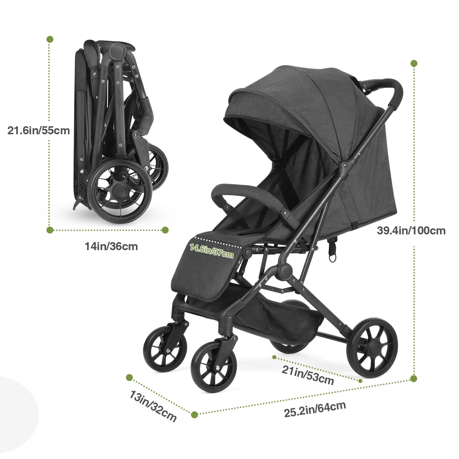 Poussette bébé | Bidirectionnelle Évolutive - Mon P'tit Nid Bébé