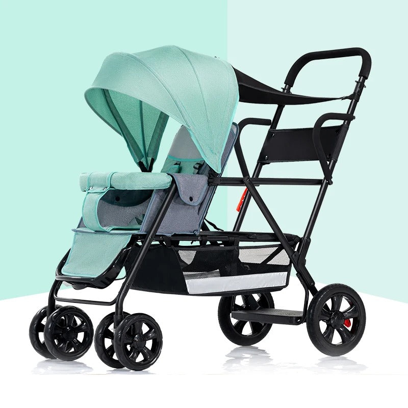 Poussette bebe double legere