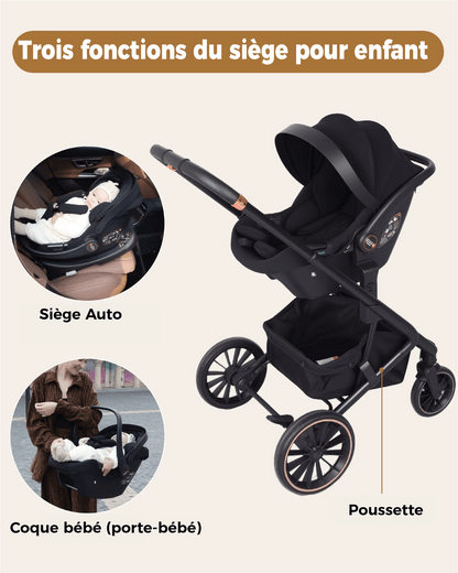 Poussette - bébé | Évolutive 4 en 1 - Mon P'tit Nid Bébé