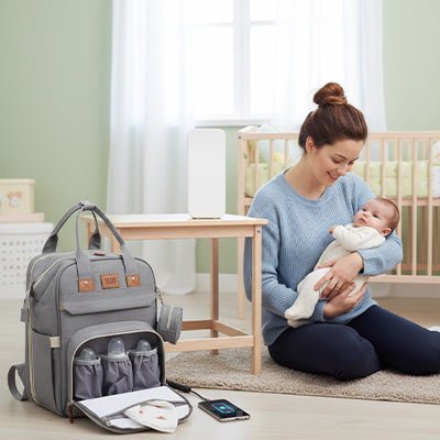 Sac à dos à langer | Élégance Pratique - Mon P'tit Nid Bébé