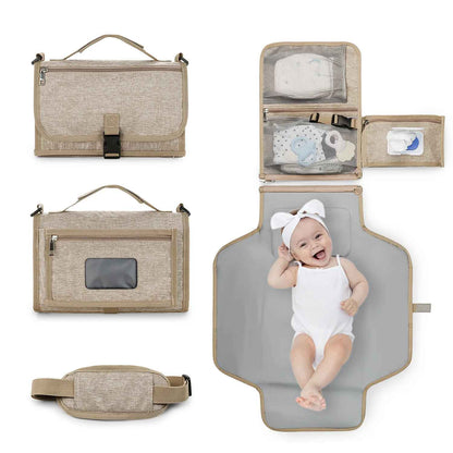 Tapis à langer nomade | Compact & Imperméable - Mon P'tit Nid Bébé