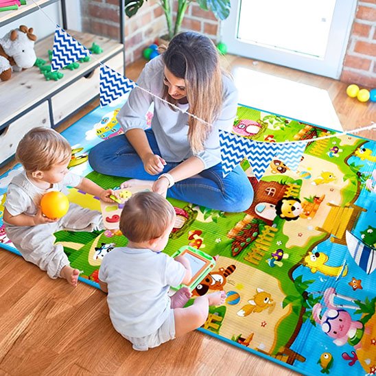 tapis d'eveil sensoriel confort optimal jeu en famille