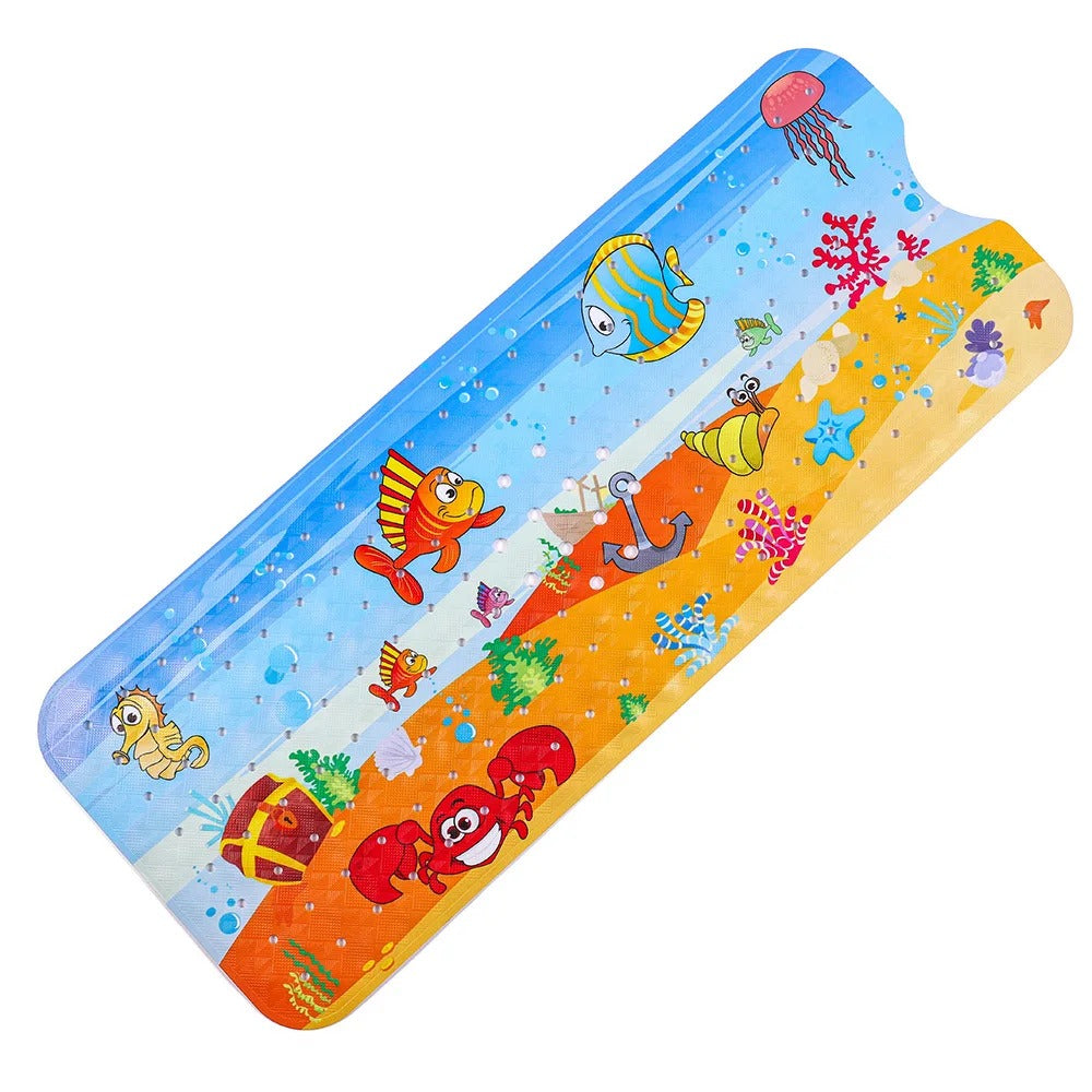 Tapis de bain bebe accessoire quotidien dessins de poissons