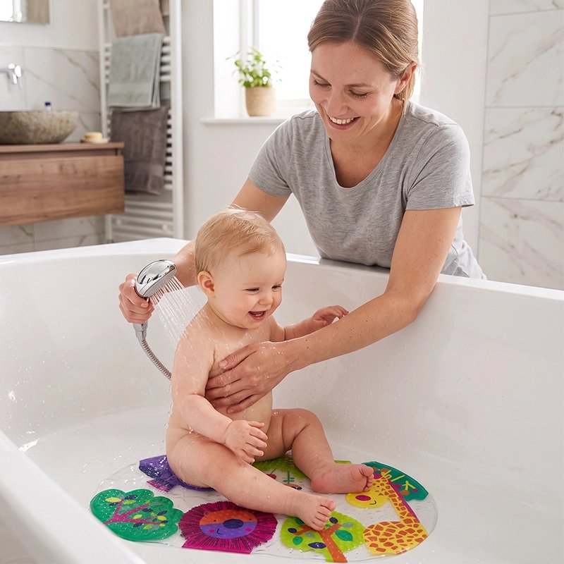 Tapis de bain pour bébé antidérapant sécurité bébé se lave
