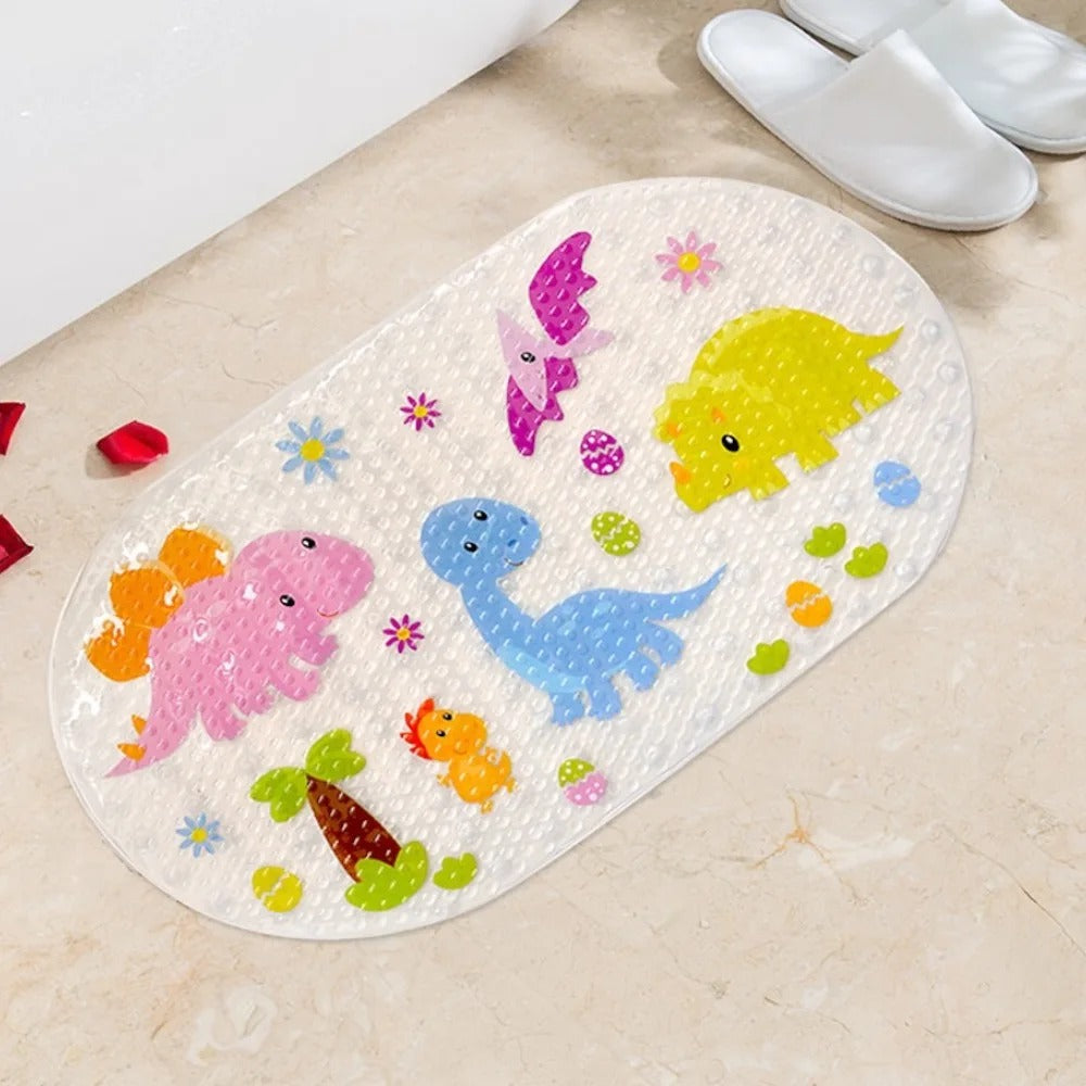 Tapis de bain pour bébé antidérapant sécurité dinosaures