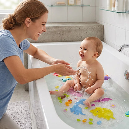 Tapis de bain pour bébé antidérapant sécurité maman lave bébé