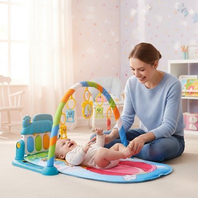 Tapis d'éveil bébé | Ultra - confortable - Mon P'tit Nid Bébé