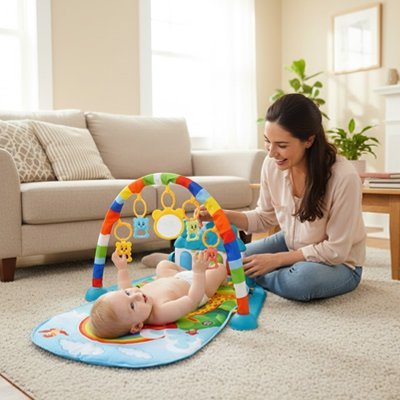 Tapis d'éveil bébé | Ultra - confortable - Mon P'tit Nid Bébé