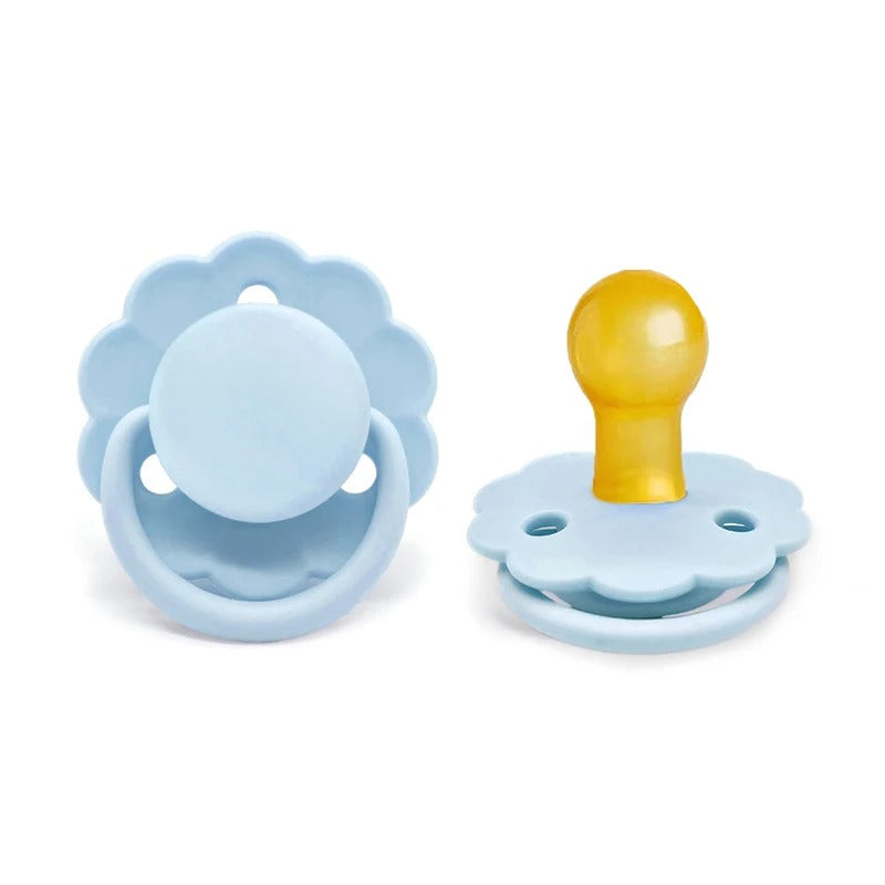 Tetine bebe caoutchouc naturel bleu