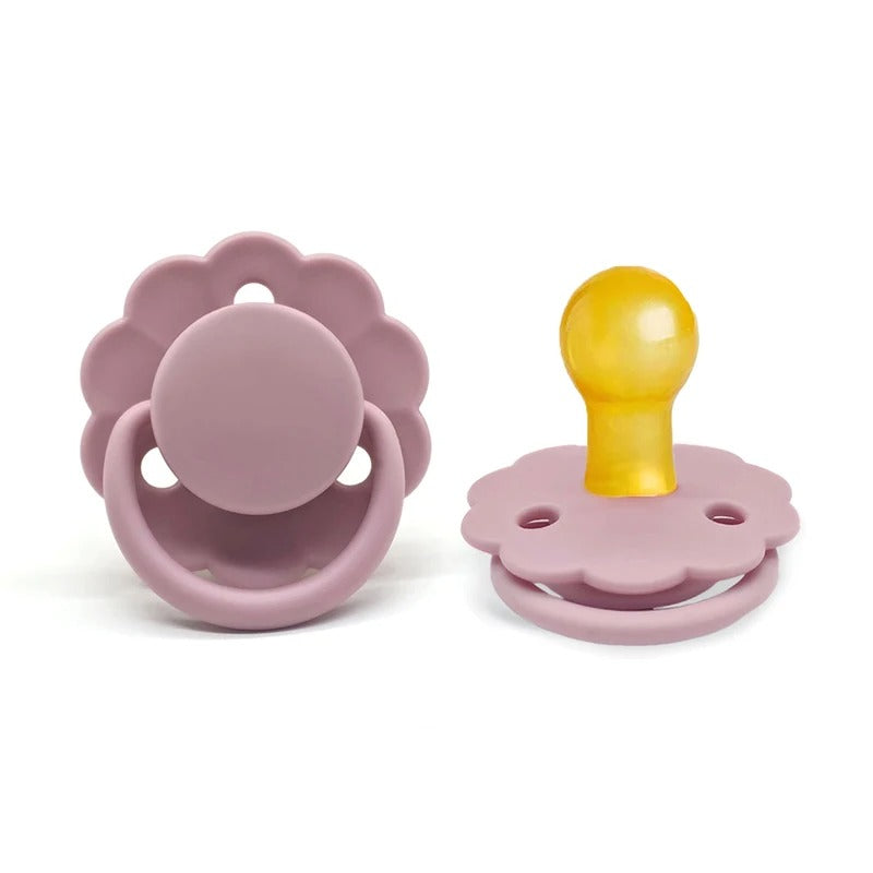 Tetine bebe caoutchouc naturel rose
