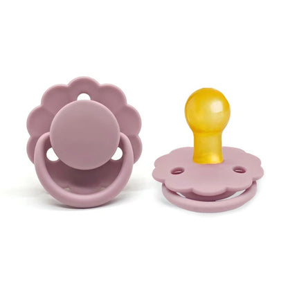 Tetine bebe caoutchouc naturel rose