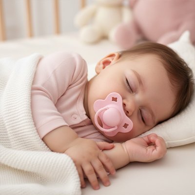 Tetine bebe forme papillon bebe dort