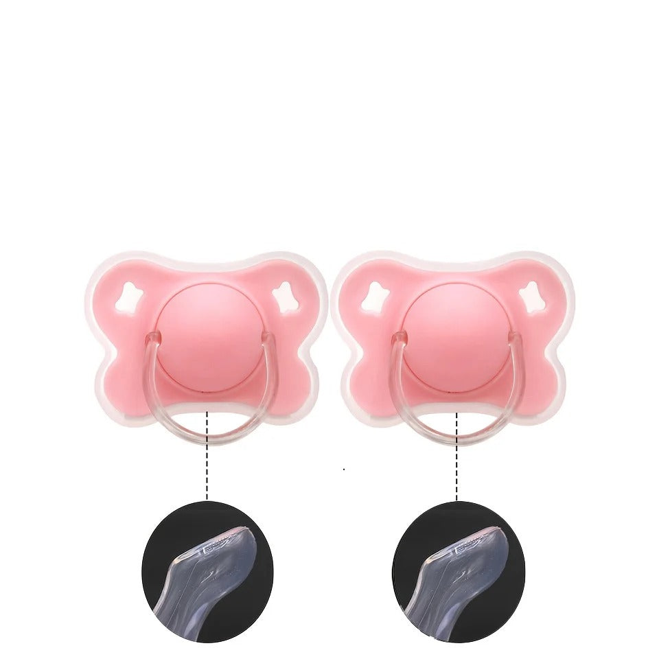 Tetine bebe forme papillon couleur rose
