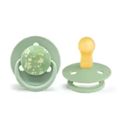 Tetine bebe petite fleur grise