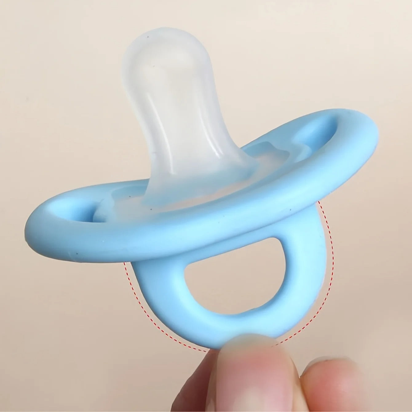 Tetine bebe silicone pur modele bleu