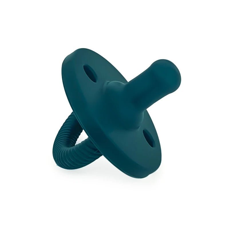 Tétine bebe silicone sans BPA bleu