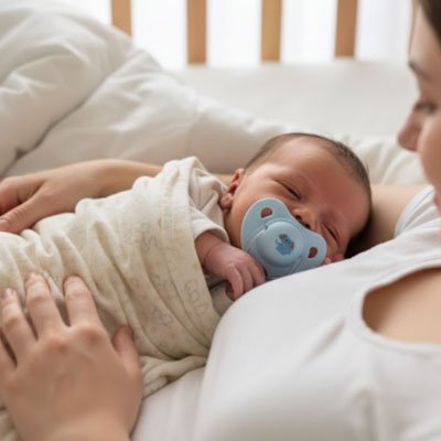 Tetine bebe ultra raffine bebe avec tetine bleue