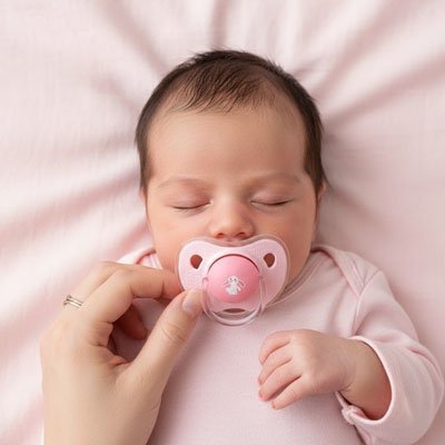 Tetine bebe ultra raffine bebe avec tetine rose