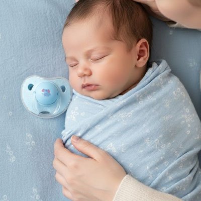 Tetine bebe ultra raffine bebe dans sa couverture